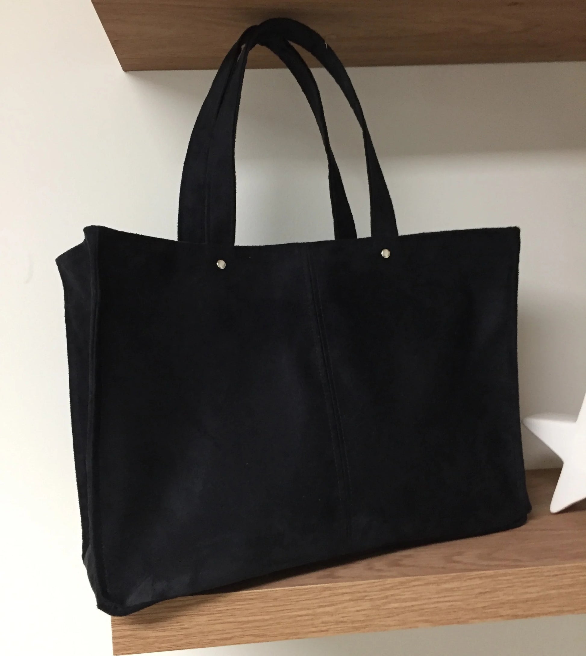 Vue d'ensemble du sac shopper noir Lesfilsdisa
