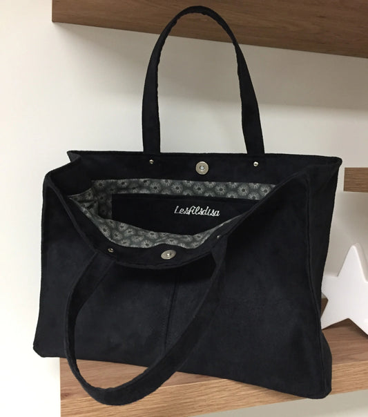 Le sac shopper noir Lesfilsdisa