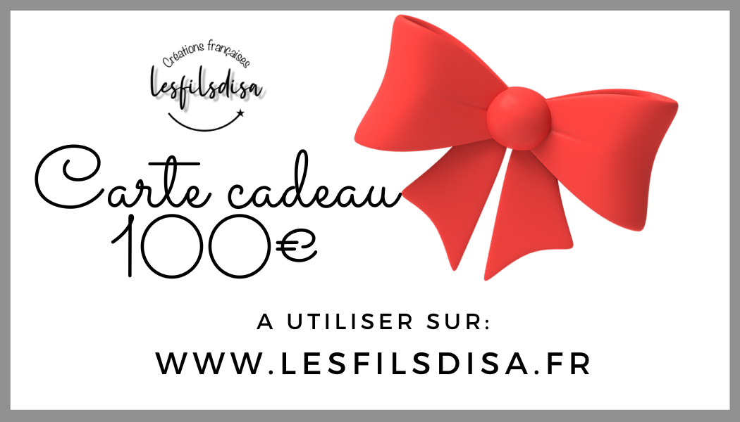 La carte cadeau Lesfilsdisa 100€