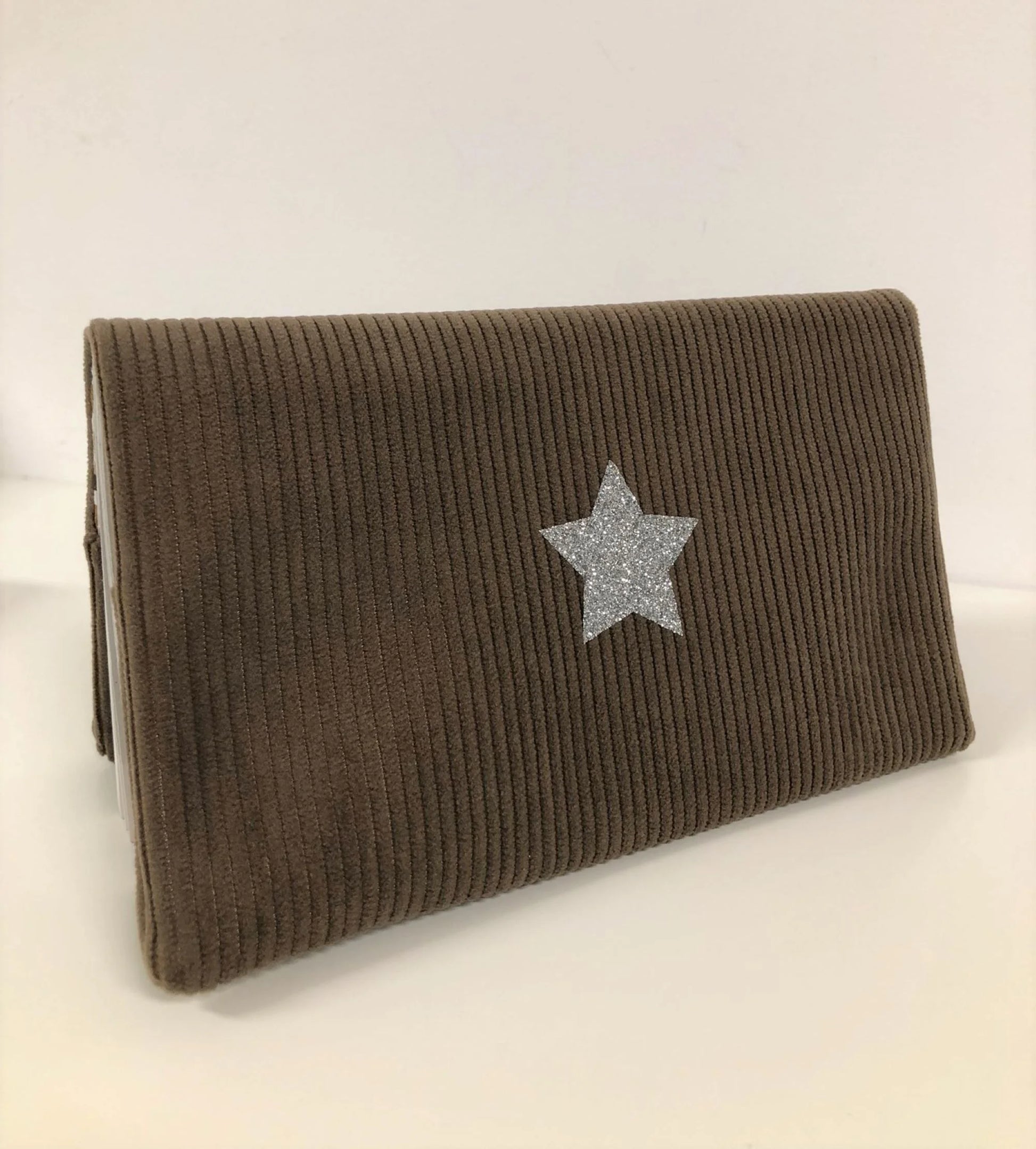 Porte ch quier en Velours Chamois toile Paillet e Lesfilsdisa