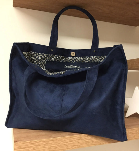 Le sac Shopper bleu marine 