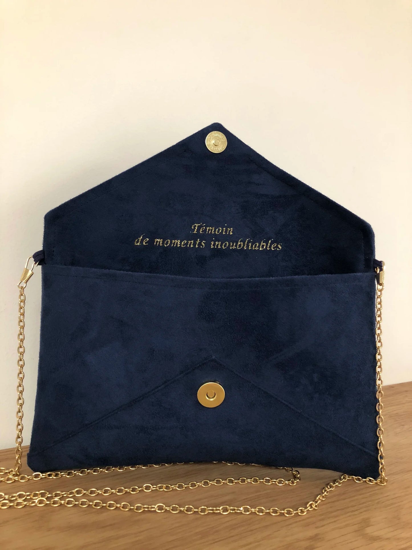 Autre exemple de personnalisation du sac pochette Isa