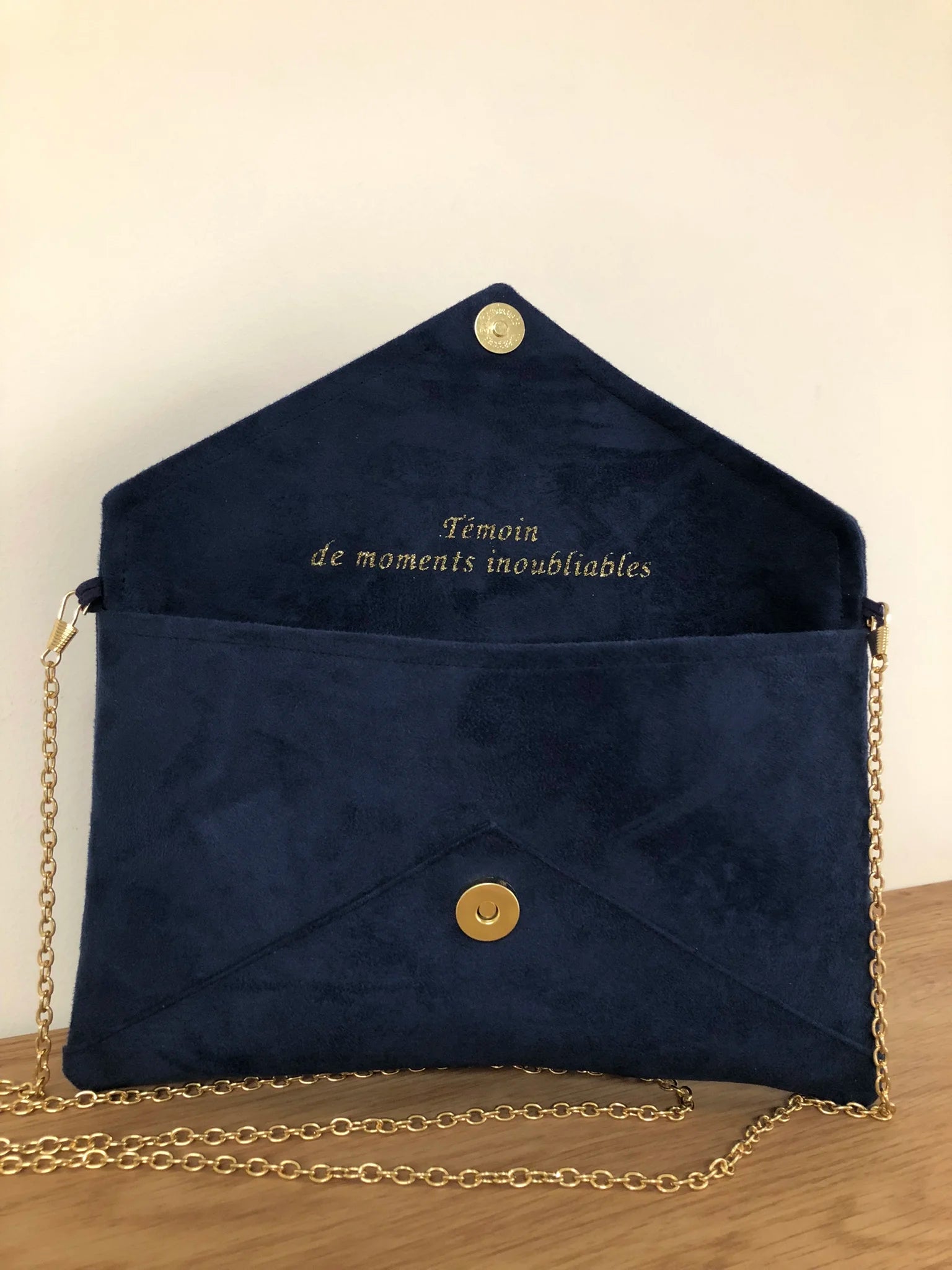 Autre exemple de personnalisation du sac pochette Isa