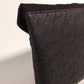 Compagnon de sac noir mat aspect autruche