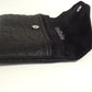Compagnon de sac noir mat aspect autruche