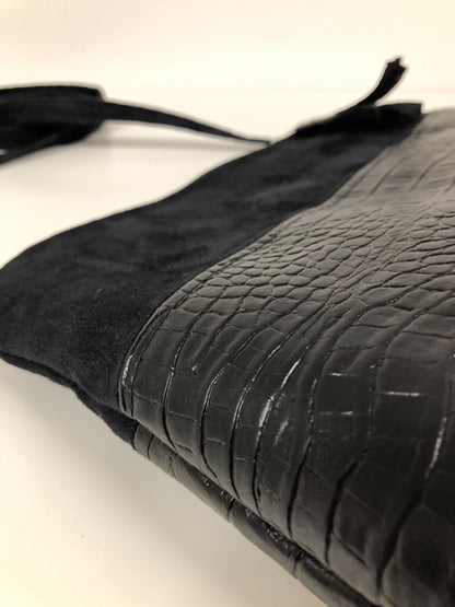 The black reptile aspect Isa shoulder bag