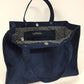 The navy blue shopper bag