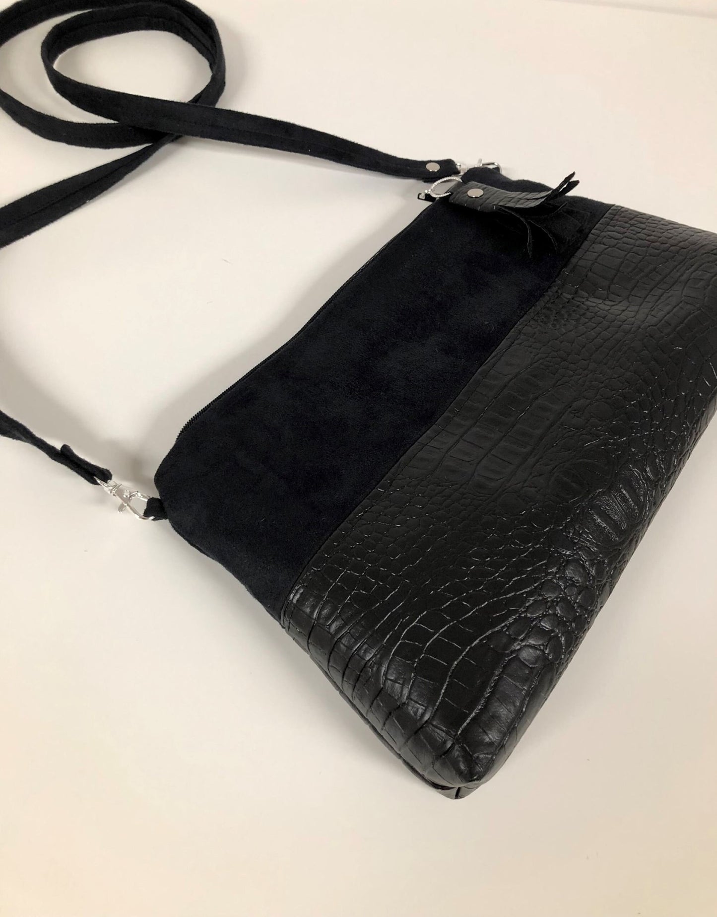 The black reptile aspect Isa shoulder bag