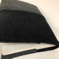 Charcoal gray and black linen passport cover