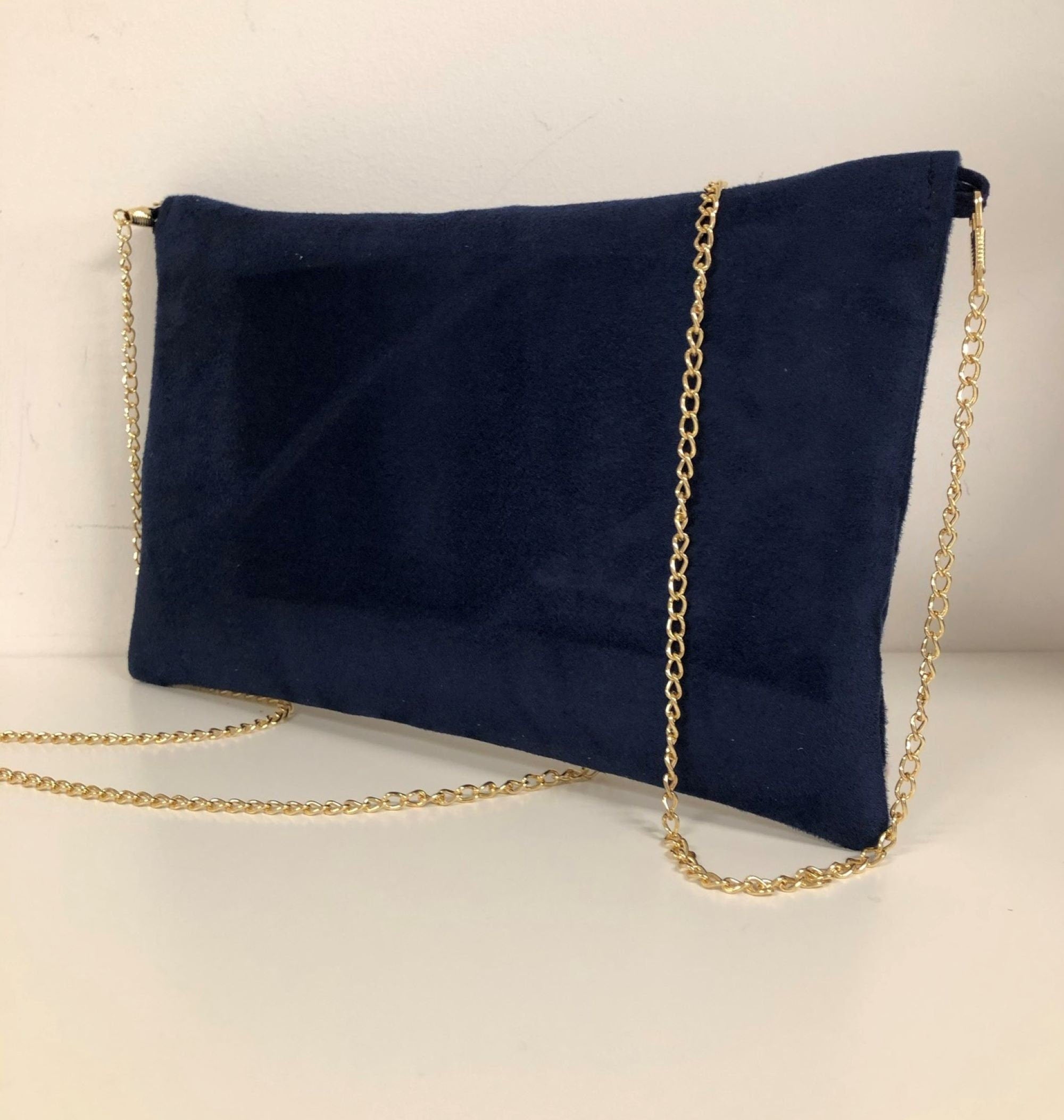 Navy blue clutch outlet bags