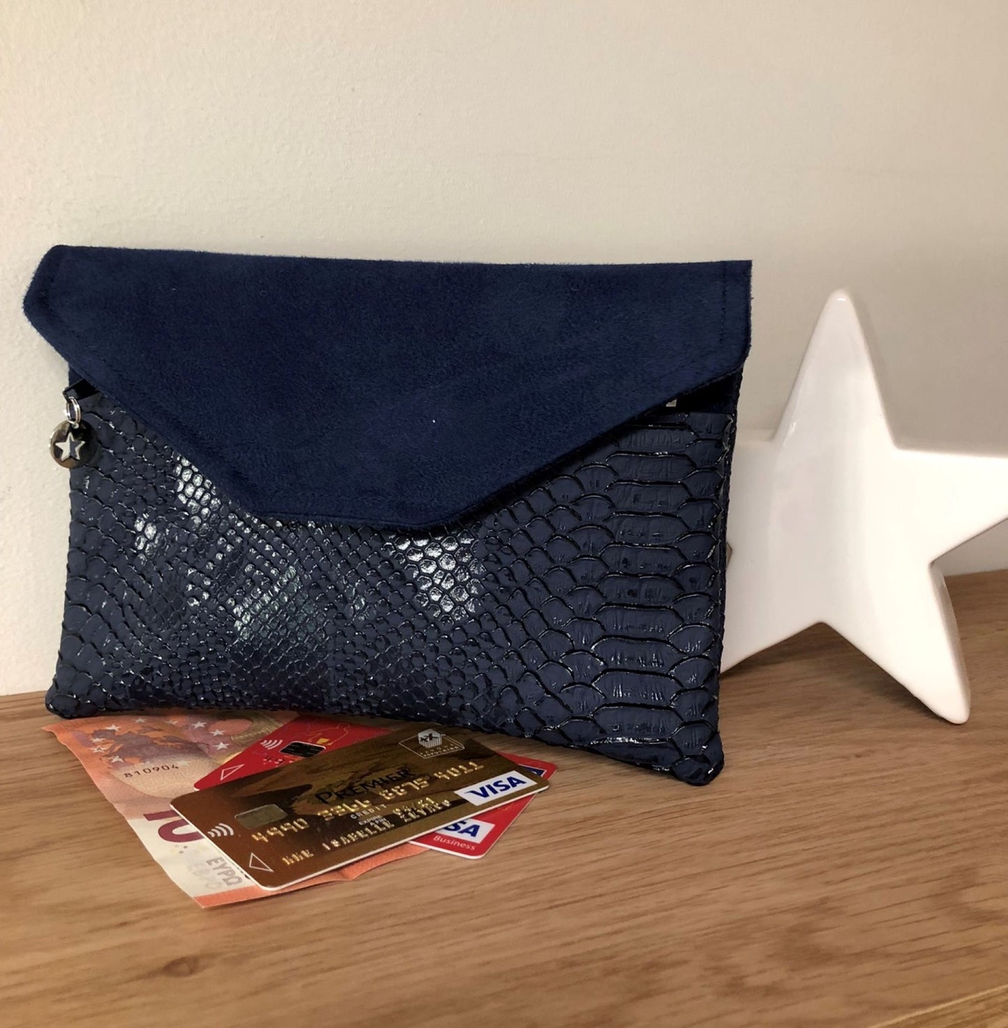 Navy reptile aspect bag companion