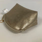 Small golden coin purse / Mini faux leather zipped pouch / Women's bag accessory / Small jewelry kit / Storage bars