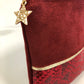 Red and Gold Faux Leather Reptile Coin Purse